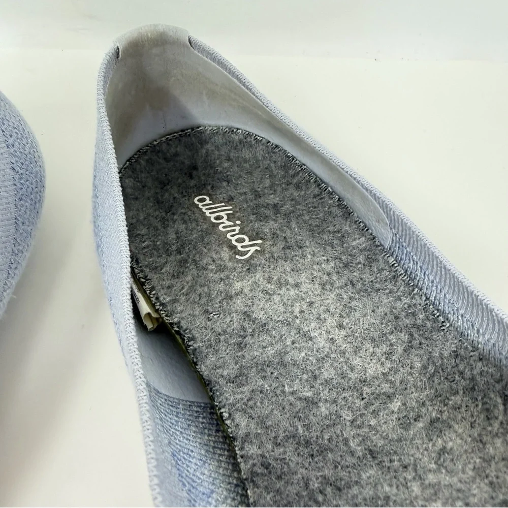Allbirds Tree Breezer Knit Ballet Flats Shoes Light Blue Size 9